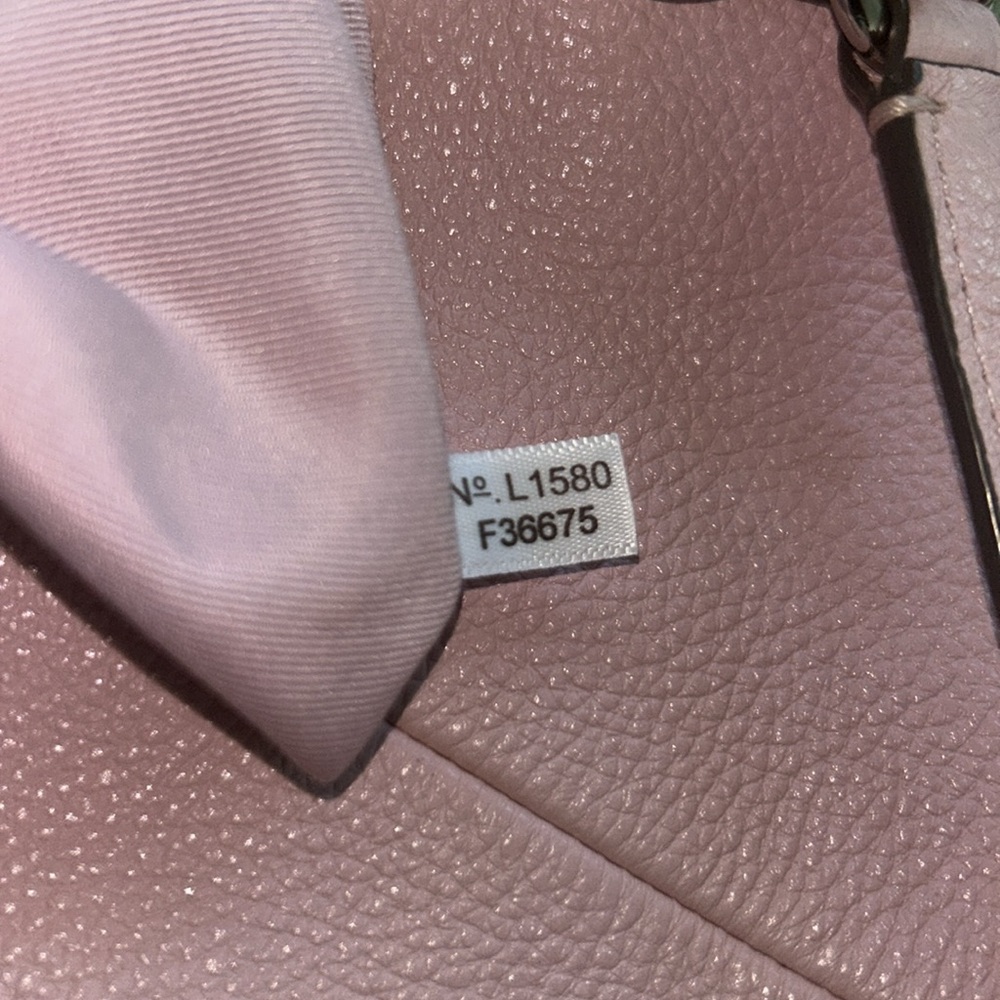 Coach Kelsey F36675 Pink pebbled Leather Women's Bag NWOT - Picture 10 of 11